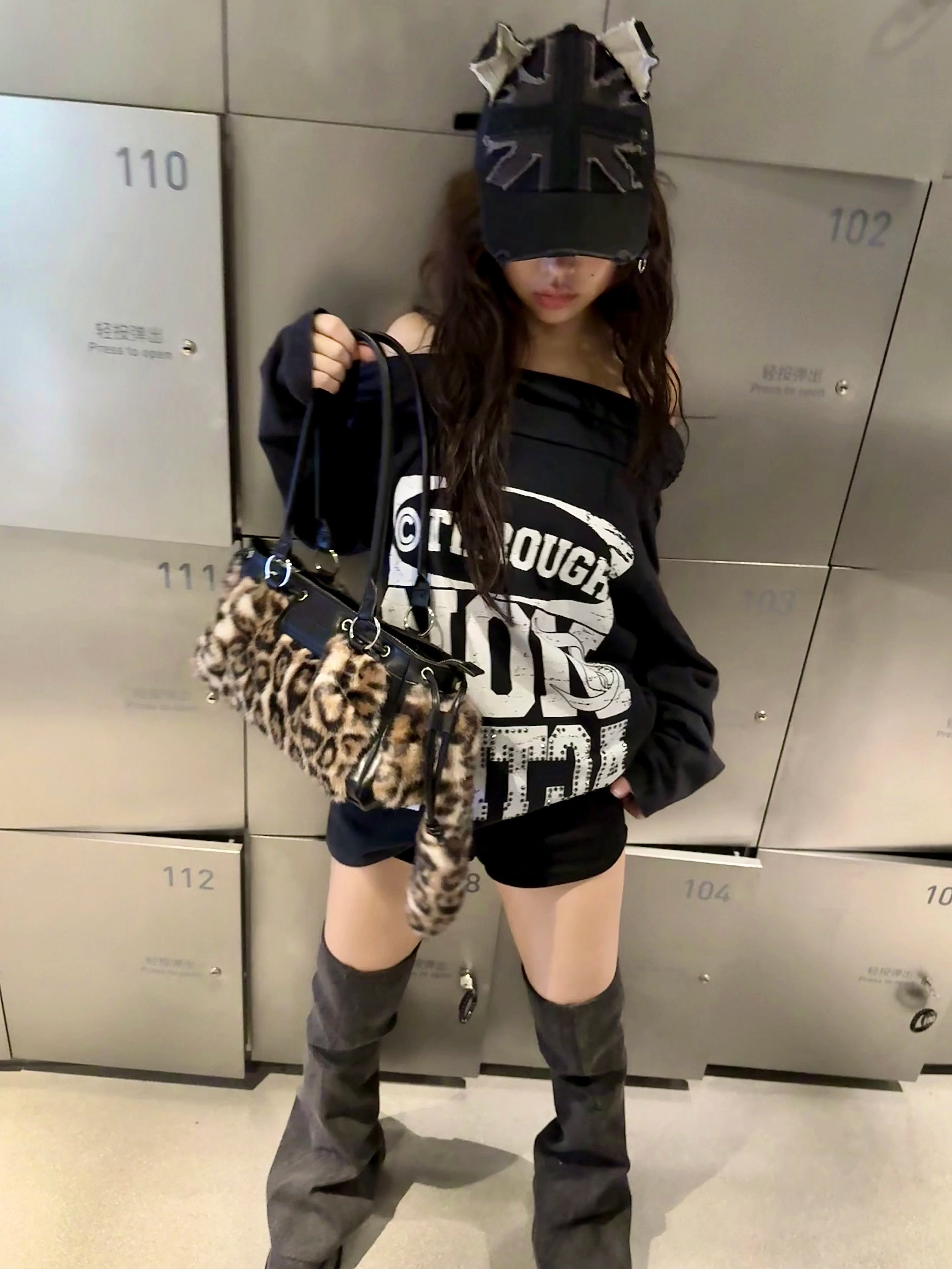 SAUCE Leopard Print Tail Millennial Babes Style Tote