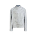 JCAESAR Checkered Pleated Loose Fit Jacket