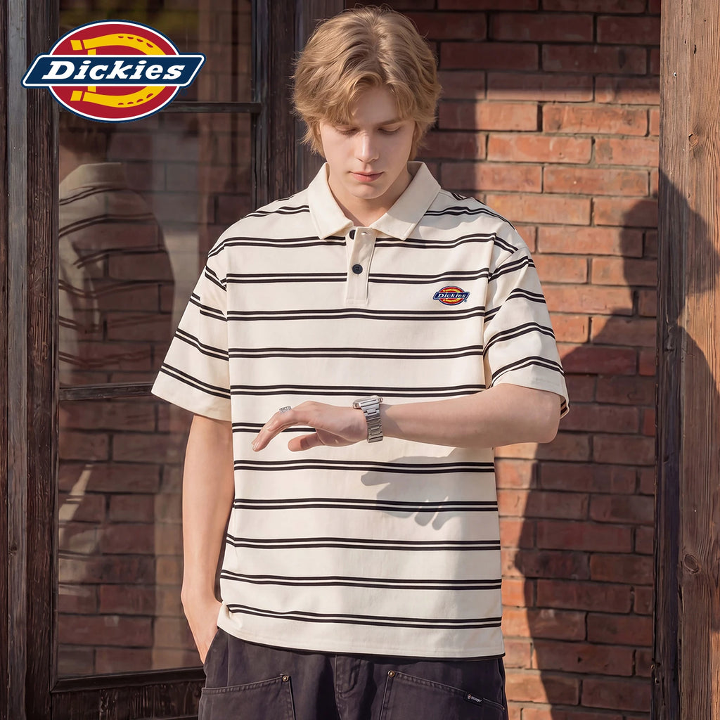 Dickies Logo Print Breathable Loose Polo Shirt