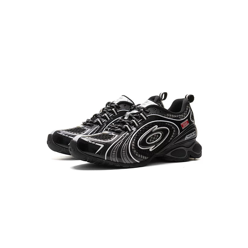 OLD ORDER Leather Chunky Lace-Up Dad Sneaker