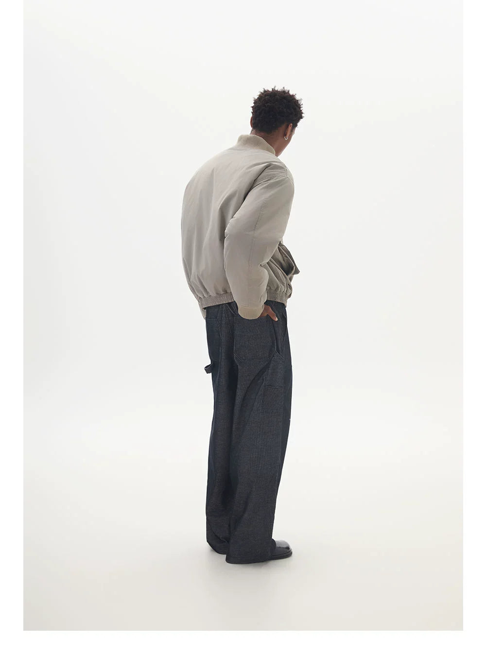 Anniehall Made Old Corduroy Loose Wide-leg Cargo Pants