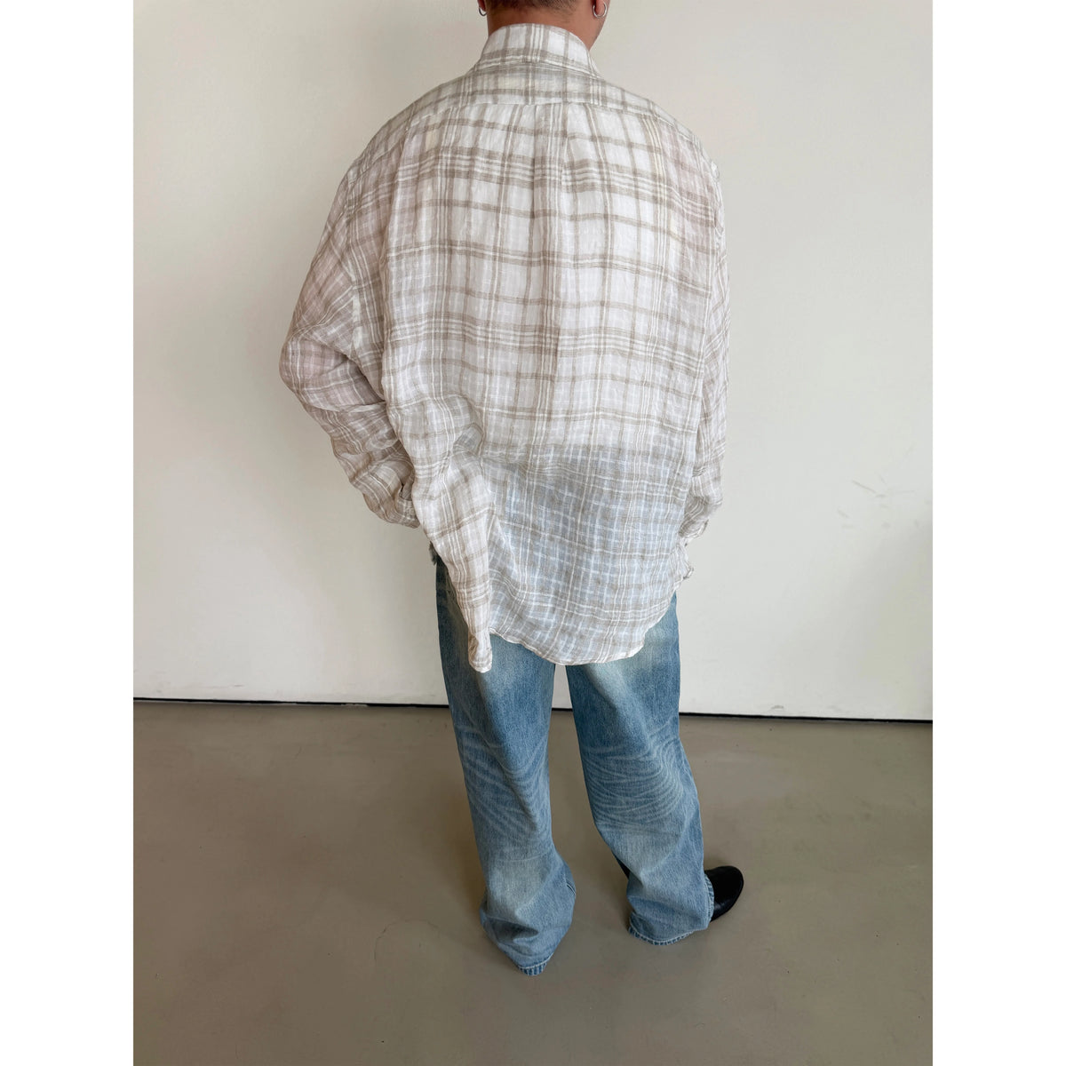 Anniehall Ice Blue Washed 13oz Straight-Leg Jeans