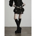 INDULGE Shadow High-Waist Striped Spliced Mini Skirt