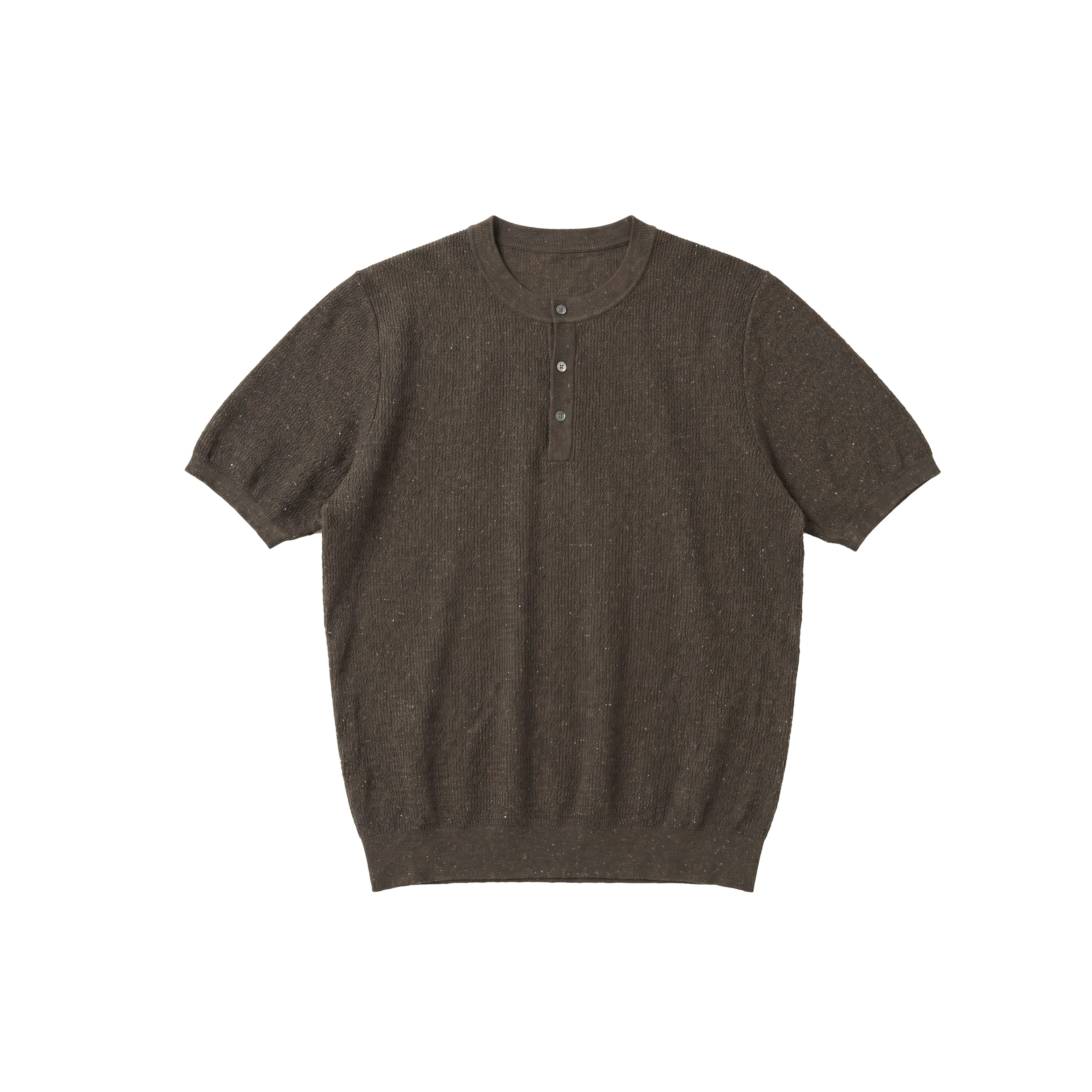BUTTBILL Linen-Blend Relaxed Half-Zip Knit Sweater