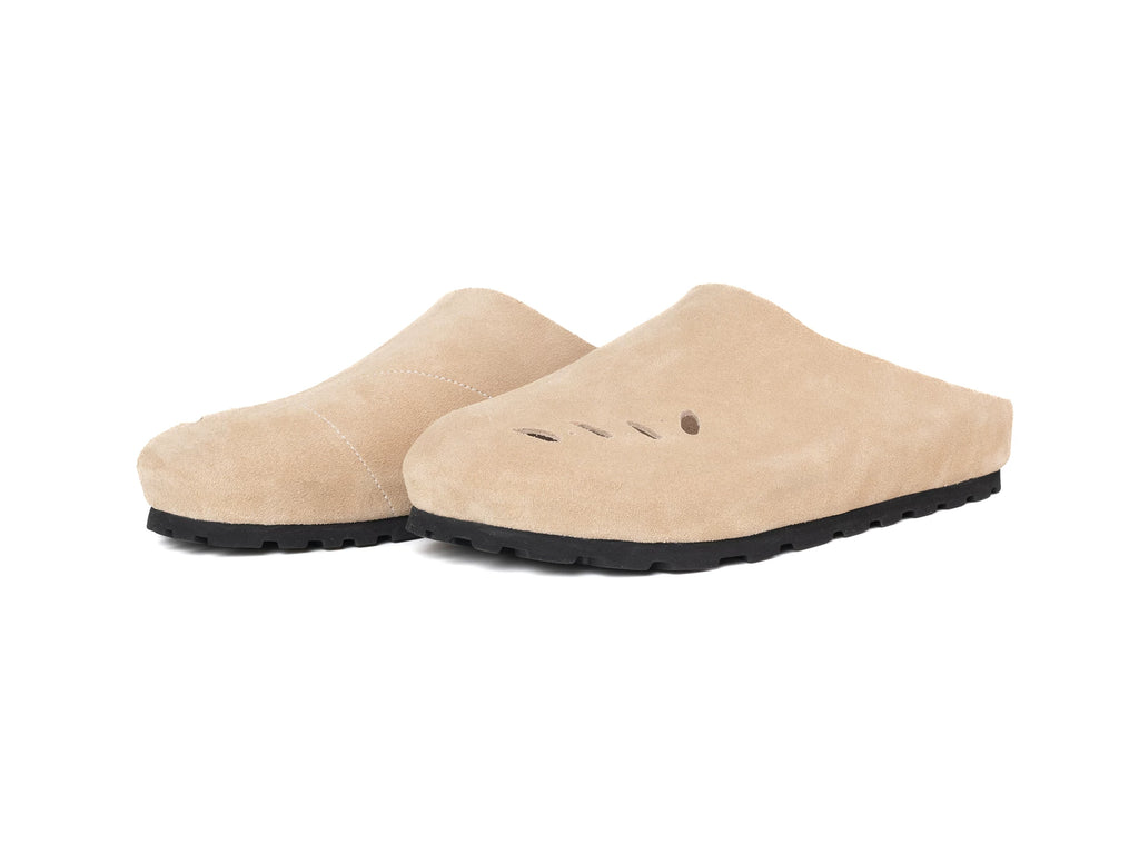 DYZZYMOTIF Suede Slip-On Mule Sandal
