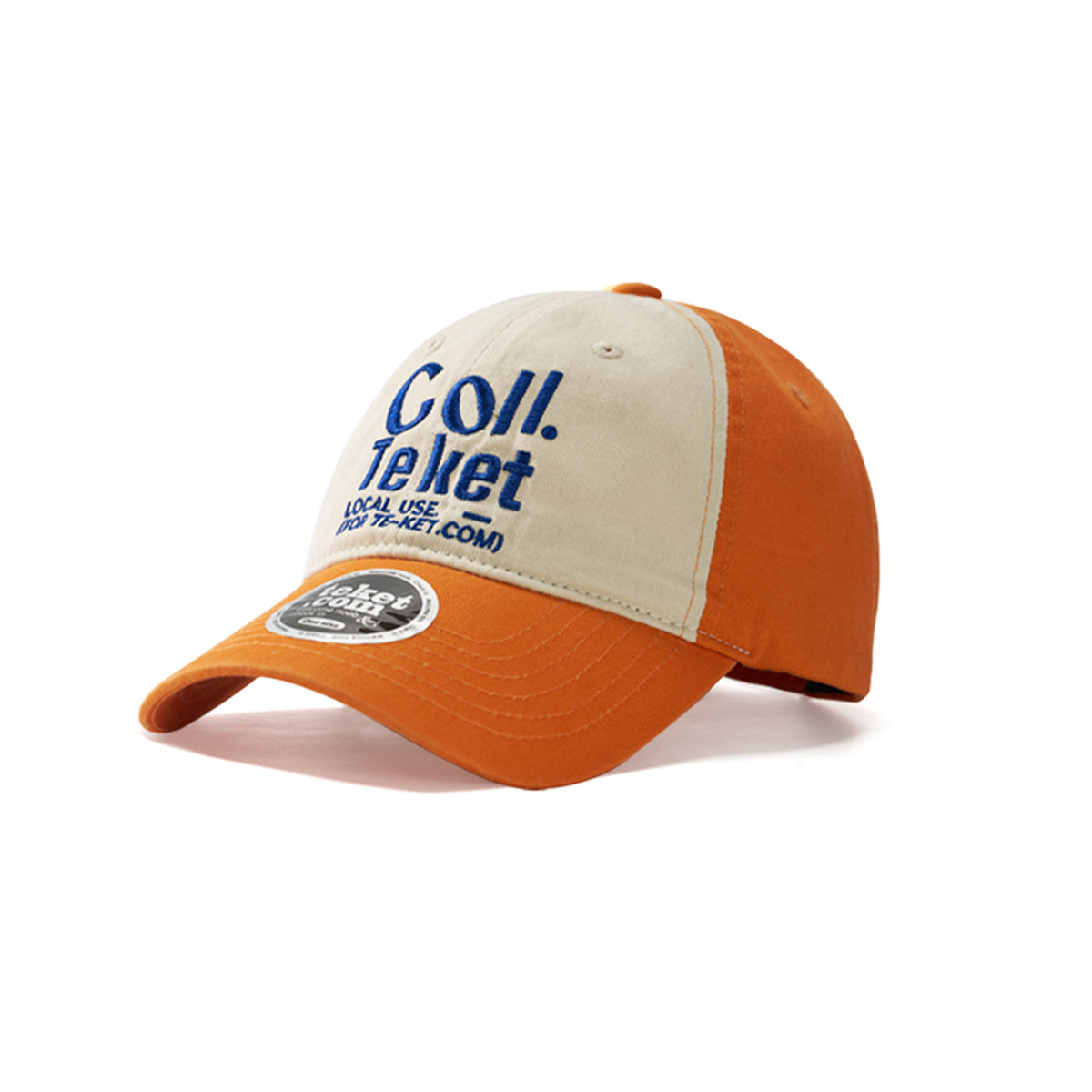 WASC Embroidered Color Block Cotton Baseball Cap