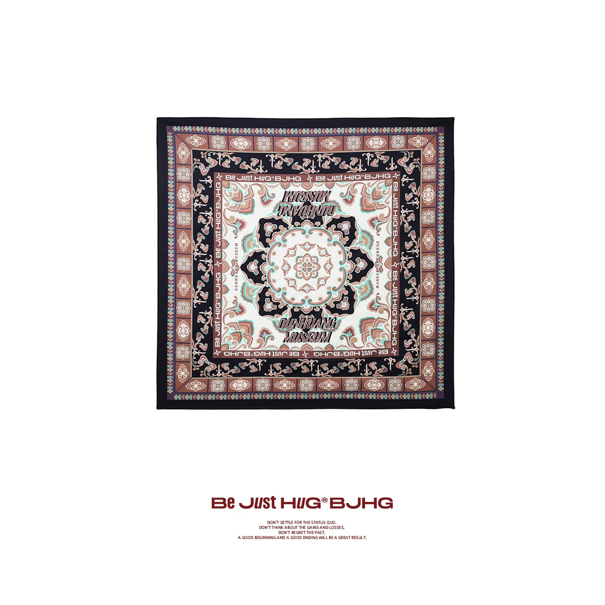 BJHG Contrasting Square Scarf Design Accessories