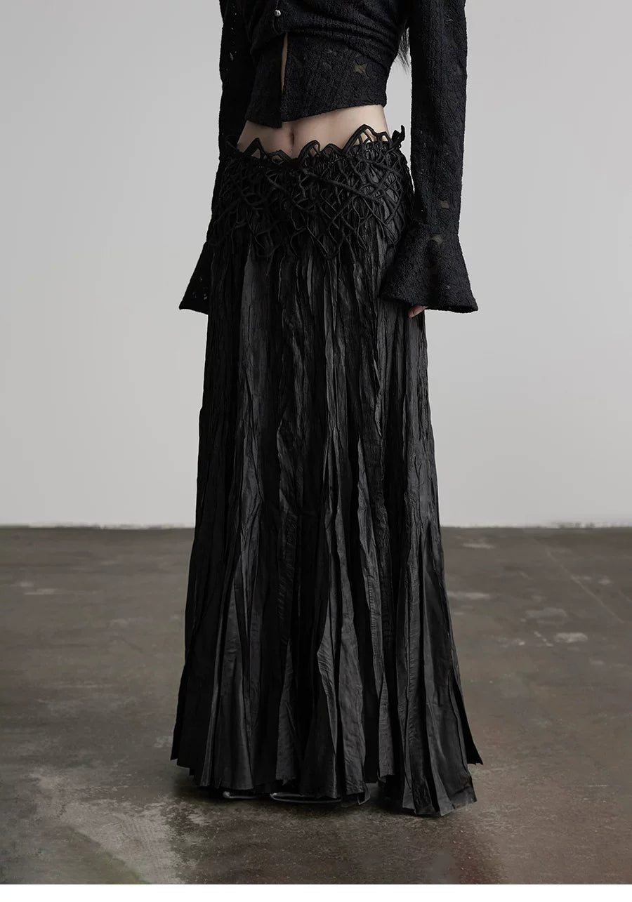 INDULGE Pleated Straight Skirt