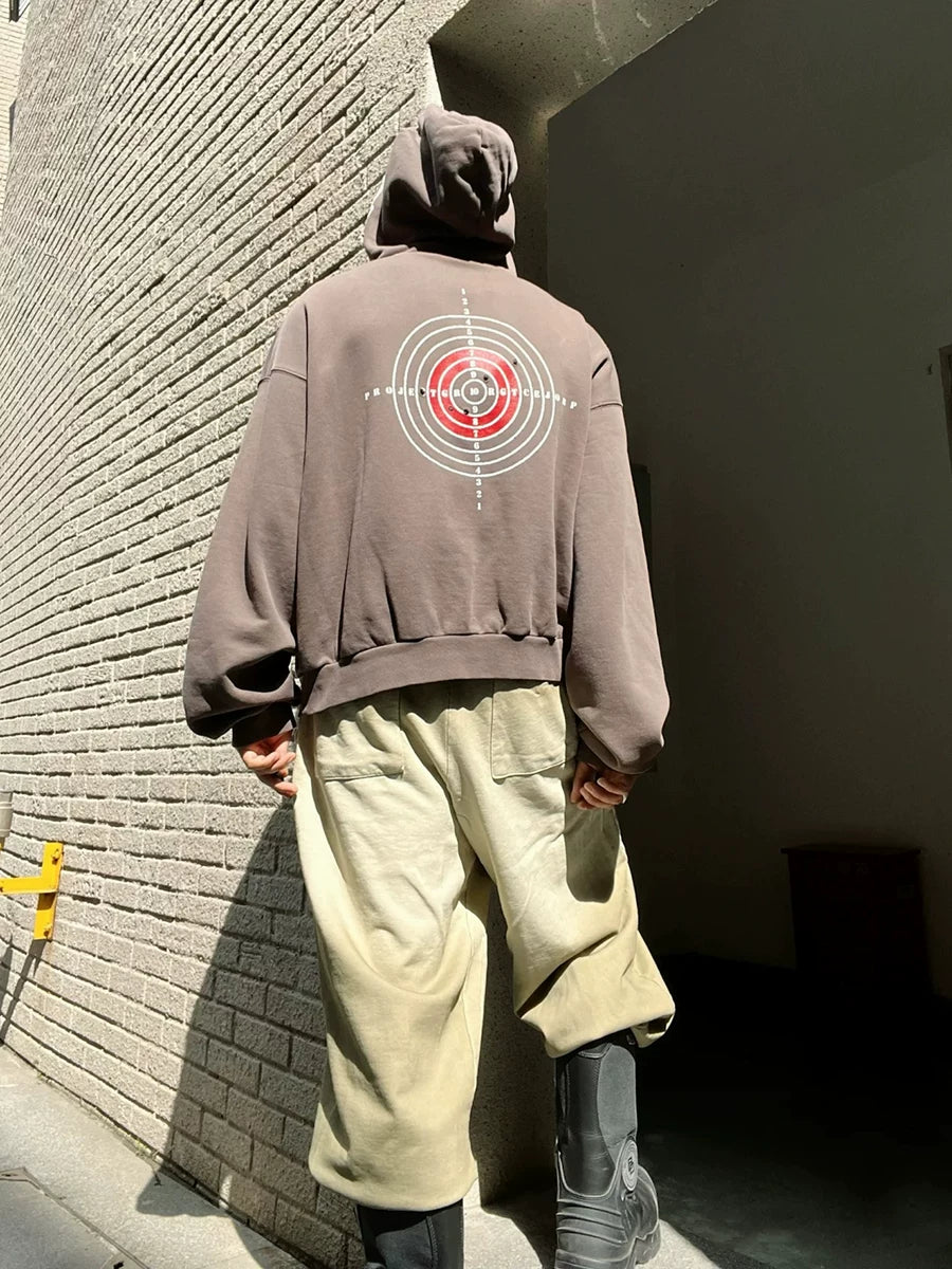 FTS Vintage Casual Ripped Hooded Sweater
