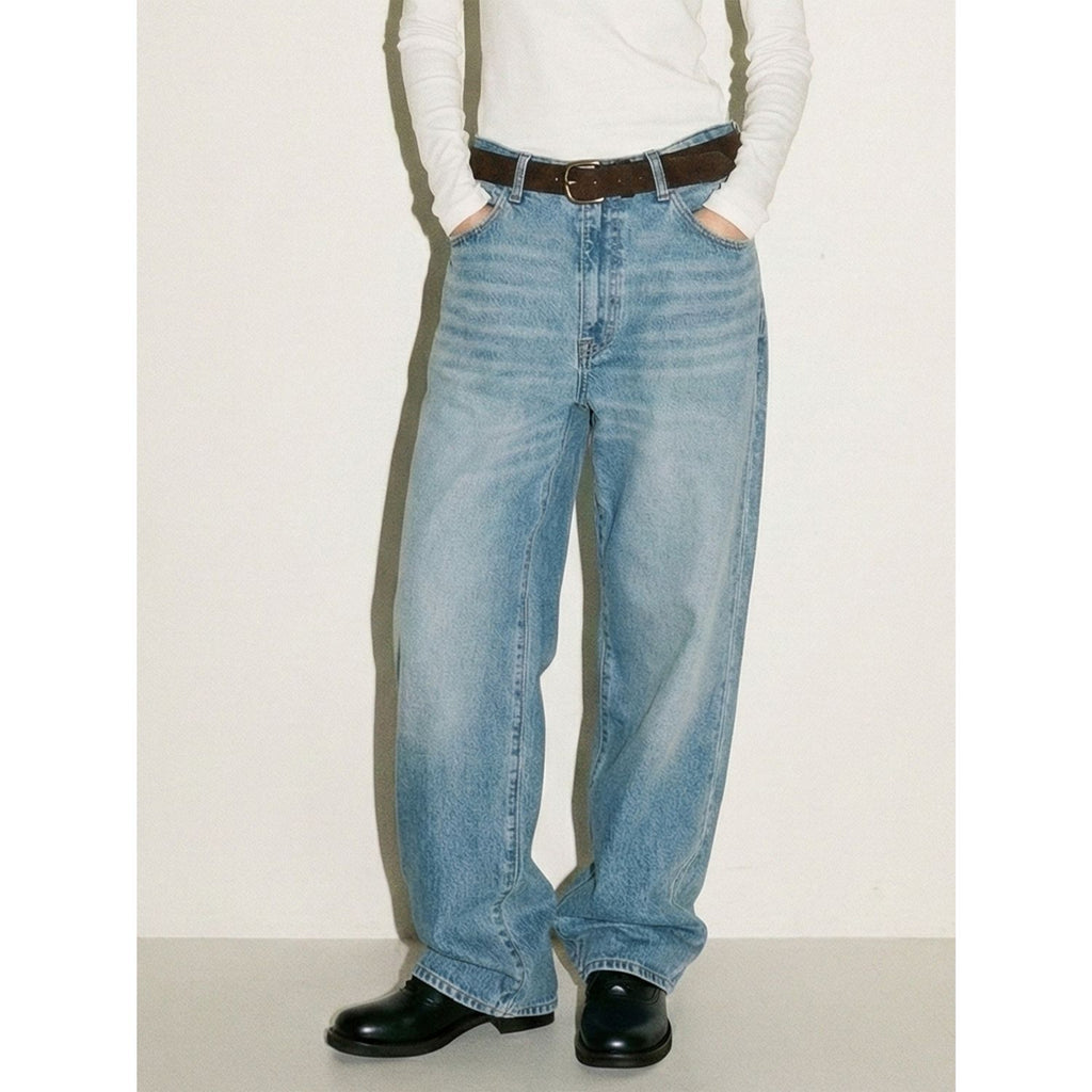MADEEXTREME Vintage Straight Loose Versatile Jeans