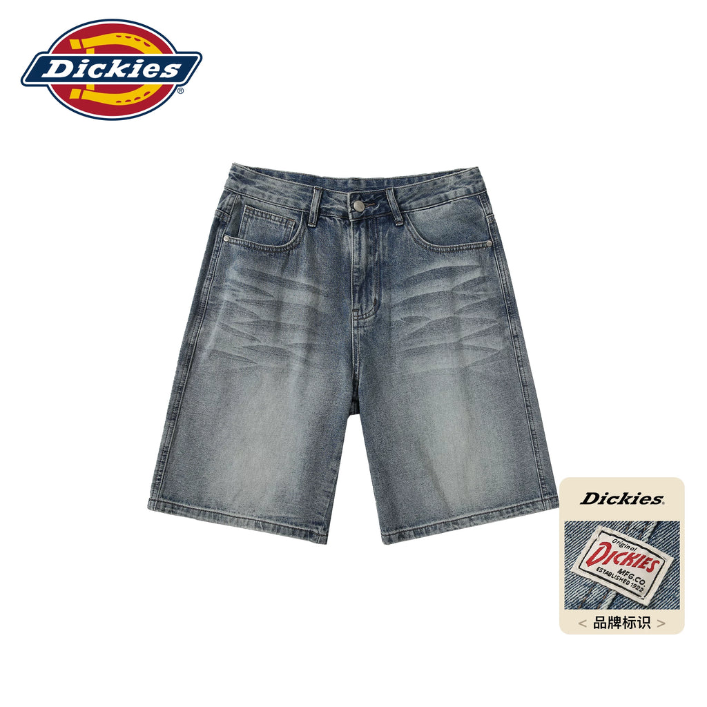 Dickies Washed Straight-Leg Denim Shorts