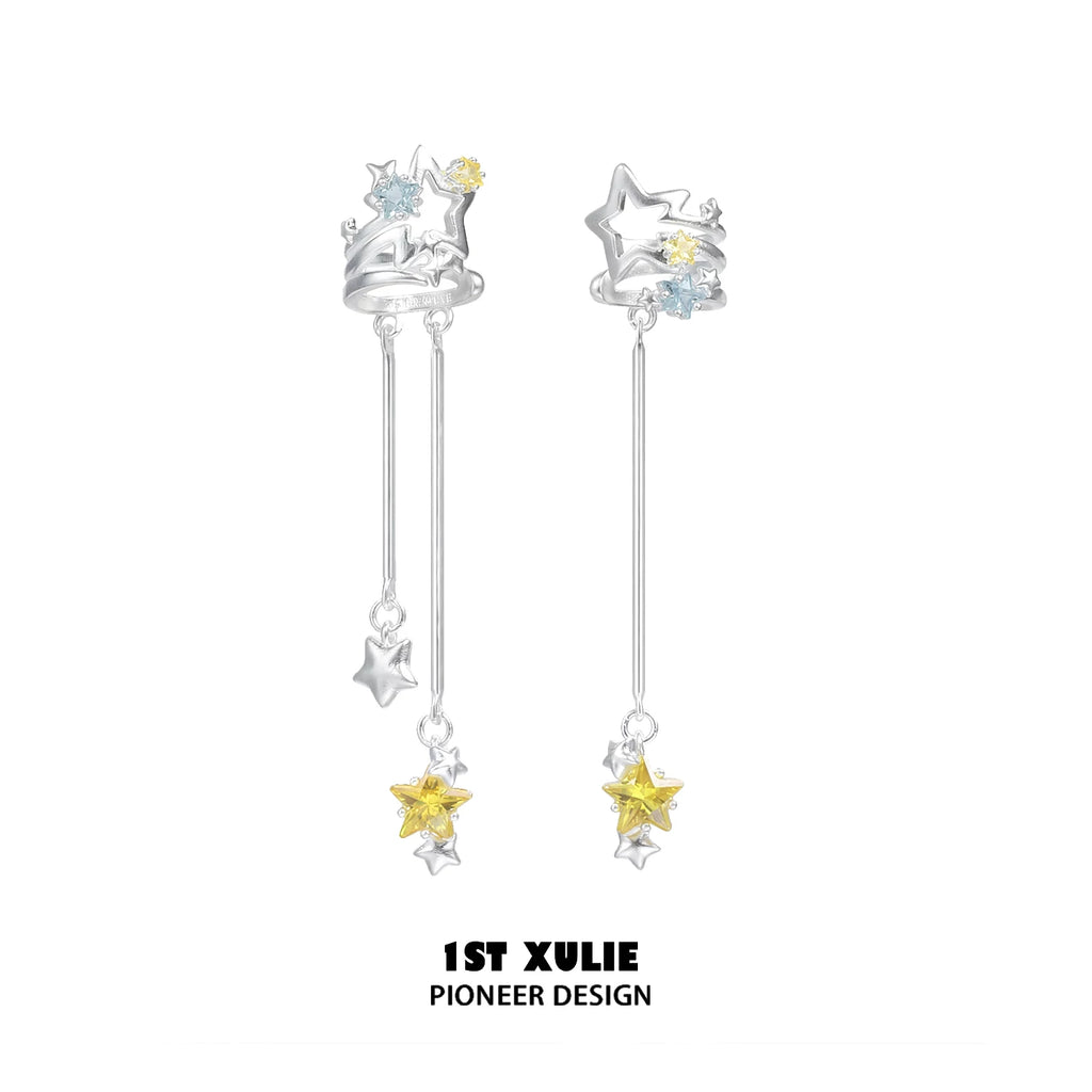 1ST XULIE Star Ear Cuff Clip-On Earrings