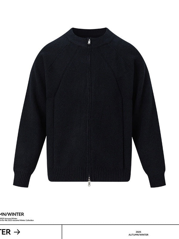 UNF Three-dimensional Thermal Loose Jacquard Knitted Cardigan