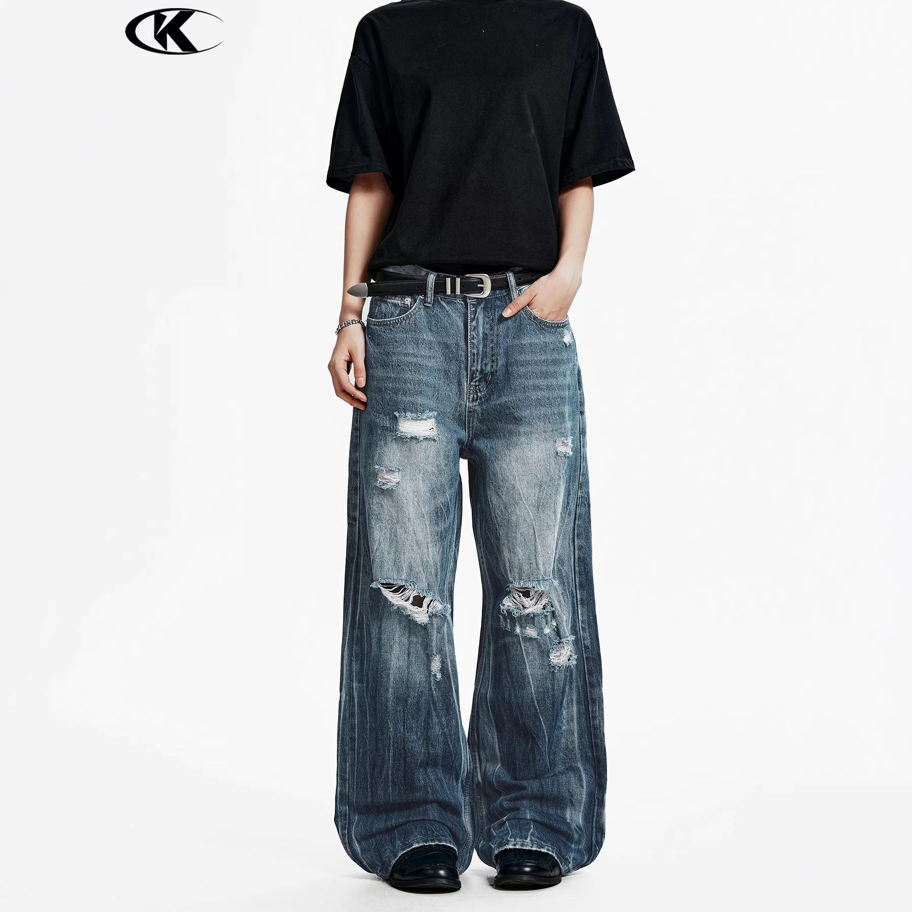 11KN American Vintage Ripped Jeans