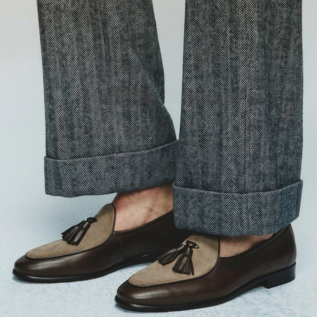 TERRAKOO Leather Tassel Loafer