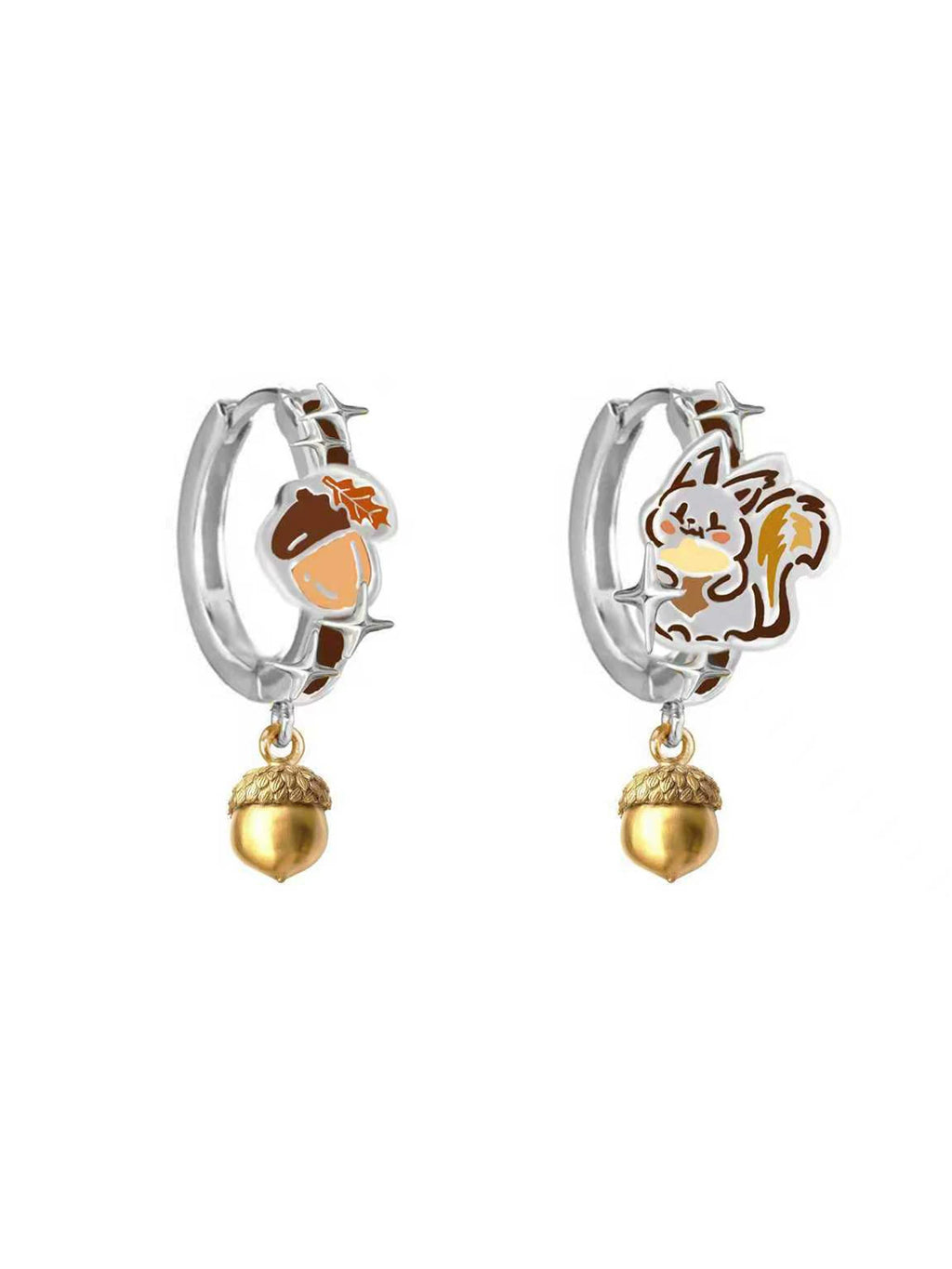 MASW Graffiti Cartoon Squirrel Cute Earrings