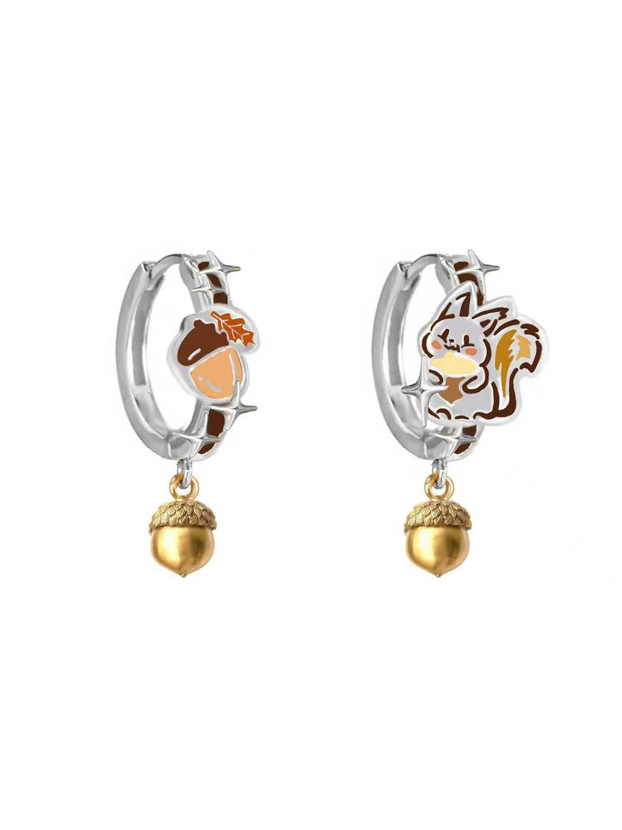 MASW Graffiti Cartoon Squirrel Cute Earrings