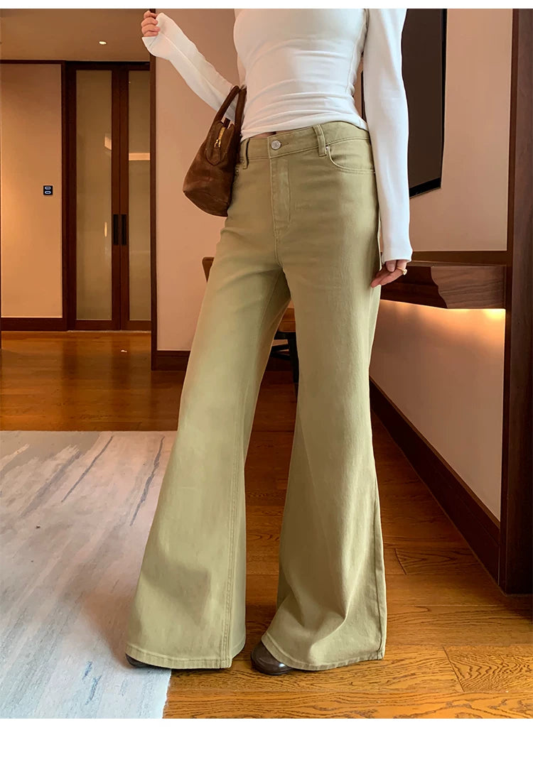 Pusumede Straight Loose Pull Jeans