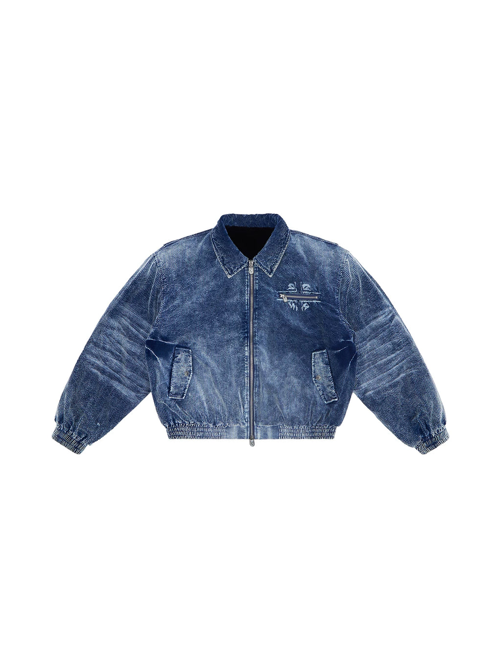 HAS2SONS 25FW Thick Indigo Washed Bomber Jacket