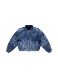 HAS2SONS 25FW Thick Indigo Washed Bomber Jacket