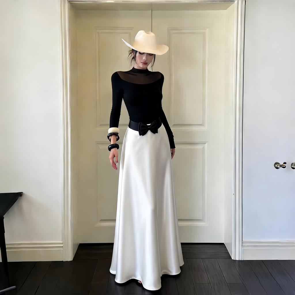 Instunning Mesh Temperament Fashion Two-piece Set