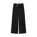 COSTUSTOOT Low-Rise Side-Zip Straight-Leg Pants