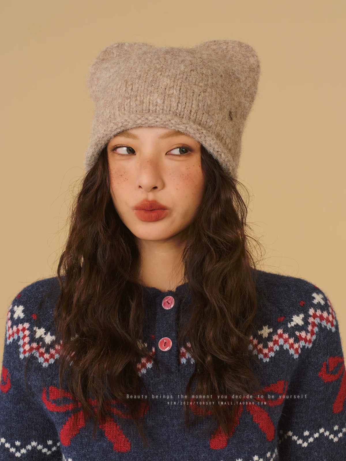 YORSOY Retro Warm Wool Knitted Wool Hat