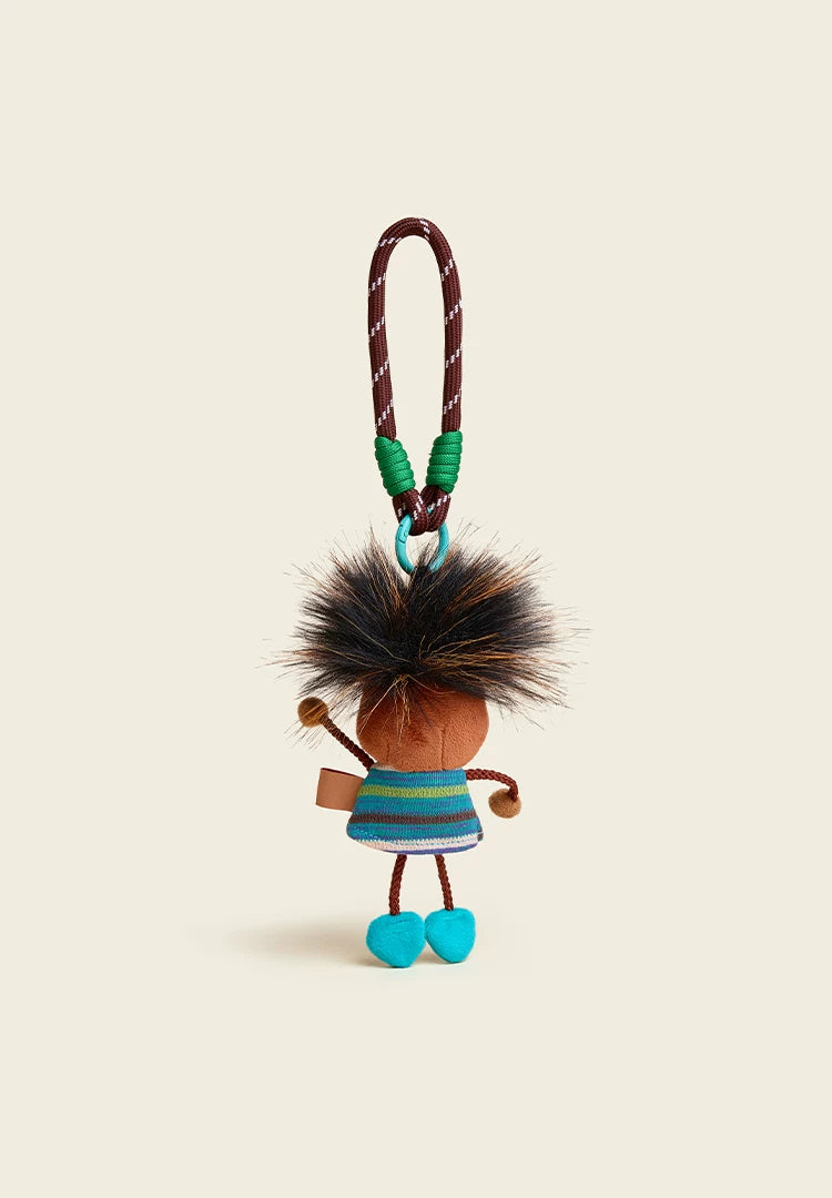 HAVEROSE Fuzzy Plush Keychain Bag Charm
