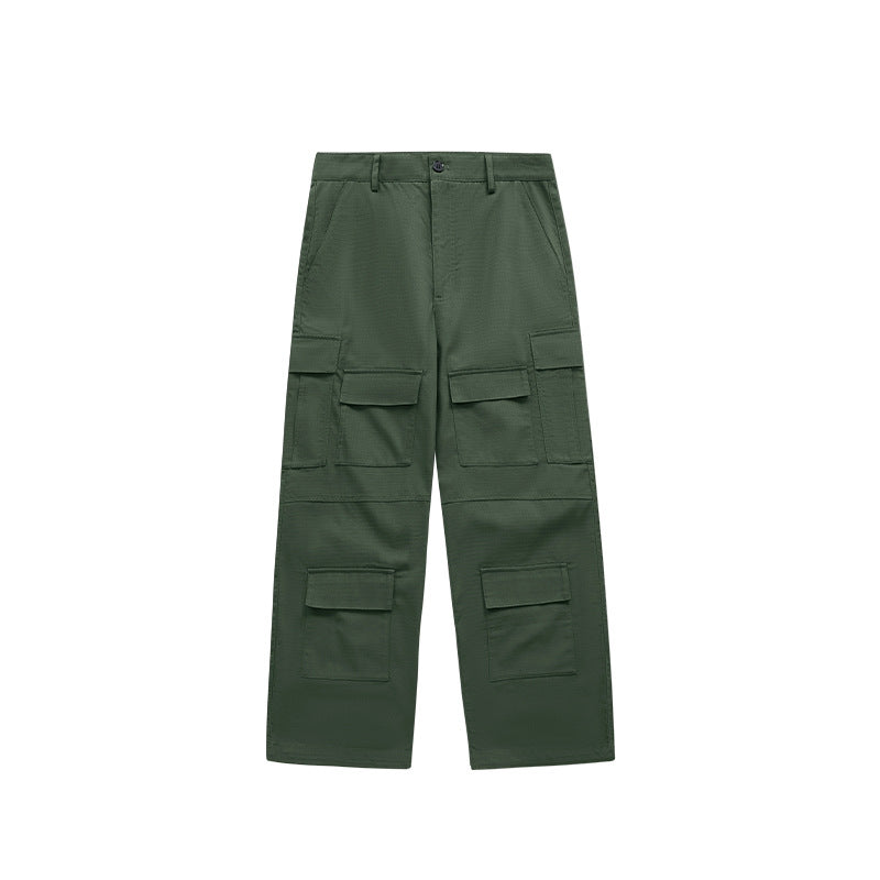 Inflation American Street Wide Leg Pants Casual Pocket Pants