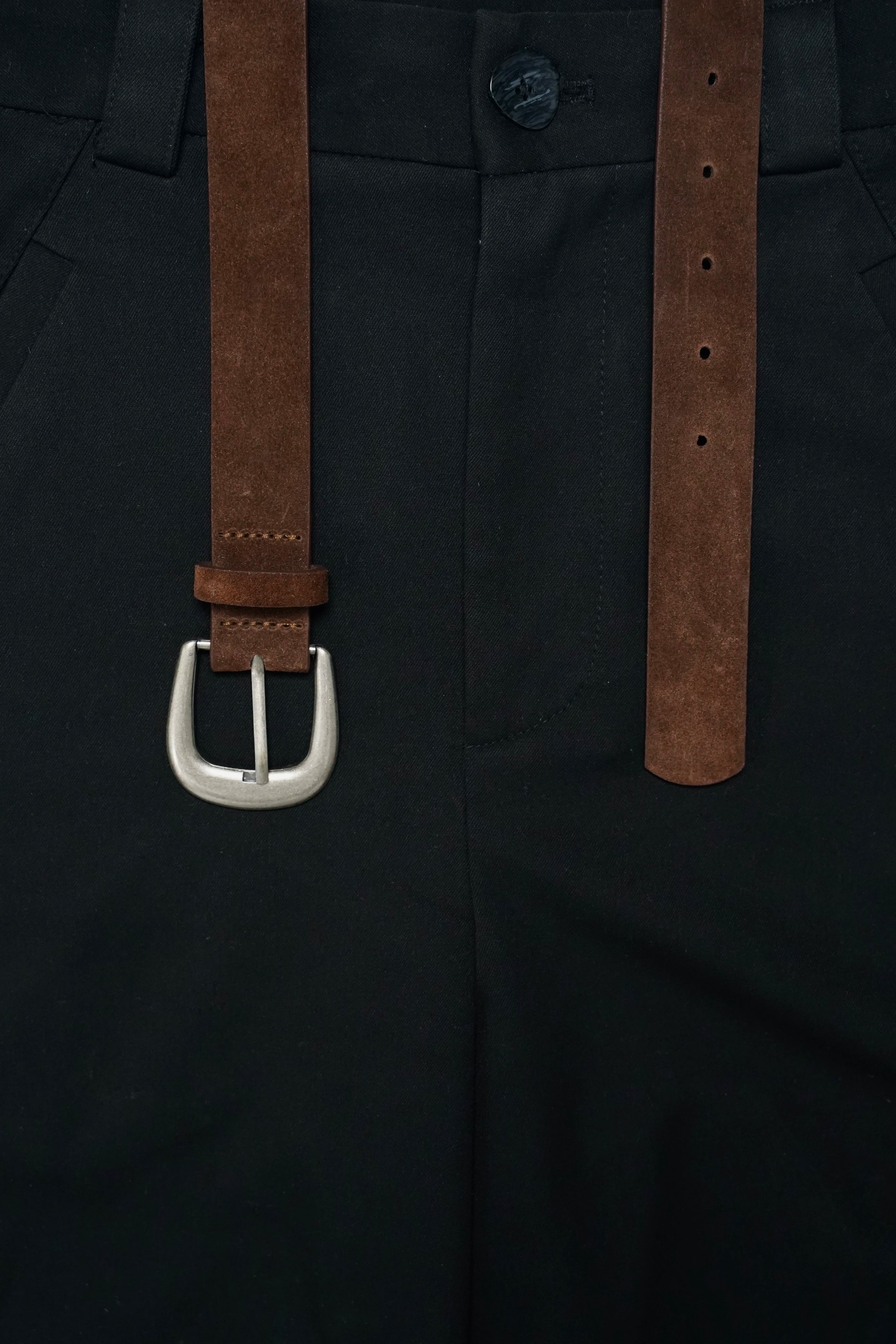 VOWPROGRESS Matte Silver Buckle Belt