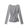 Nariele Irregular Slim Fit Waist Long Sleeves