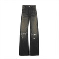 VLABMADE Mid-Rise Distressed Bootcut Jeans