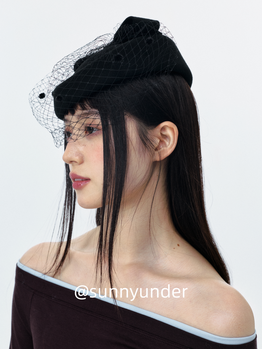 Sunnyunder Vintage Elegant Mesh Woolen Hat