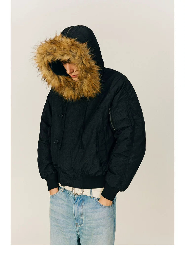 NONRADICAL (NR) Vintage Parker Hooded (Three Wearing Forms) Padded Jacket Jacket Men