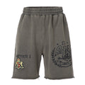 F2CE Loose Print Stamp Rough Edge Casual Versatile Shorts
