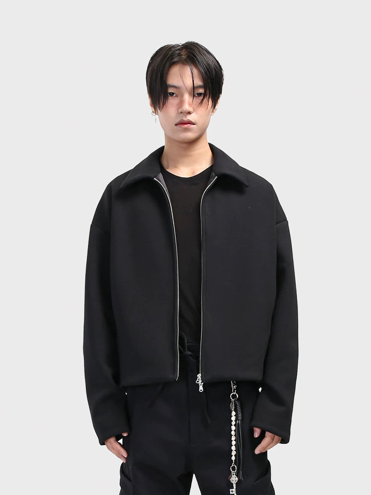 SOUTHFISH executive minimalist boxy shoulder cardigan jacket