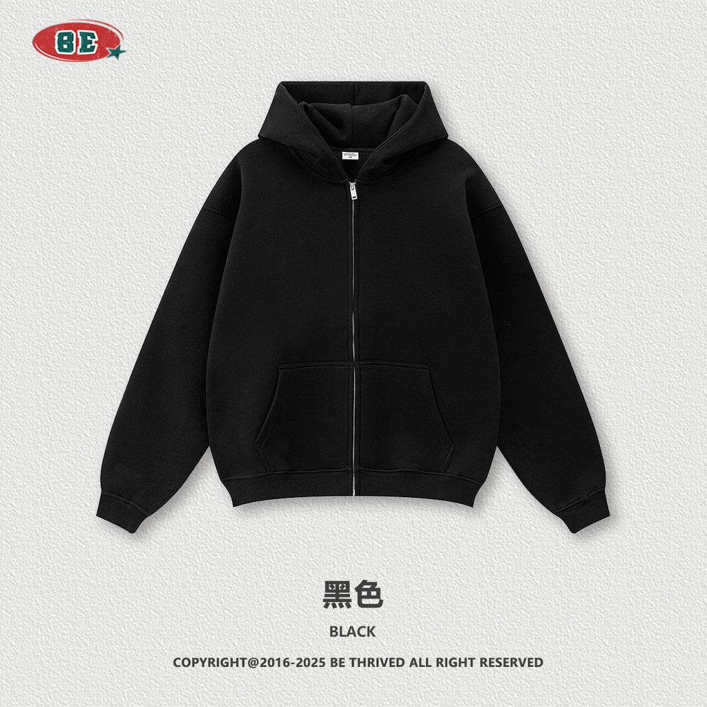 BE THRIVED Fleece Zip-Up Hoodie & Jogger Set