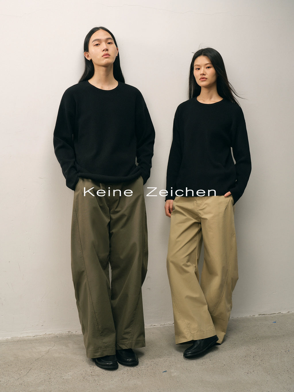 NO LOGO Lazy and Sagging Knitted Sweater