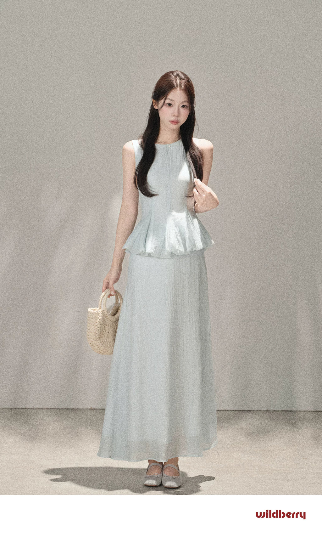 Wildberry Fake Two Sleeveless Dress