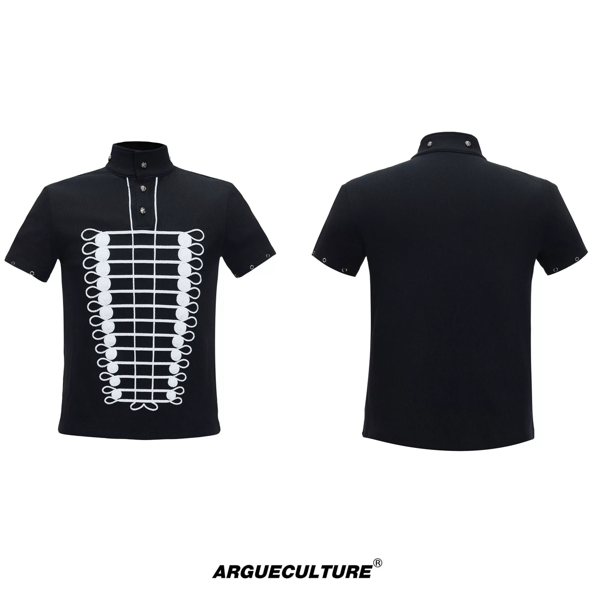 ArguE CulturE Napoleon Chain Embroidery Slim Fit Polo Tee
