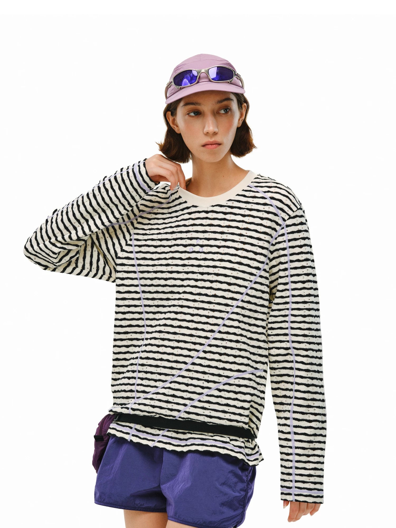 FPA Contrast Ripped Stripe Long Sleeve