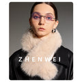 ZHENWEI Thickened Furry Scarf