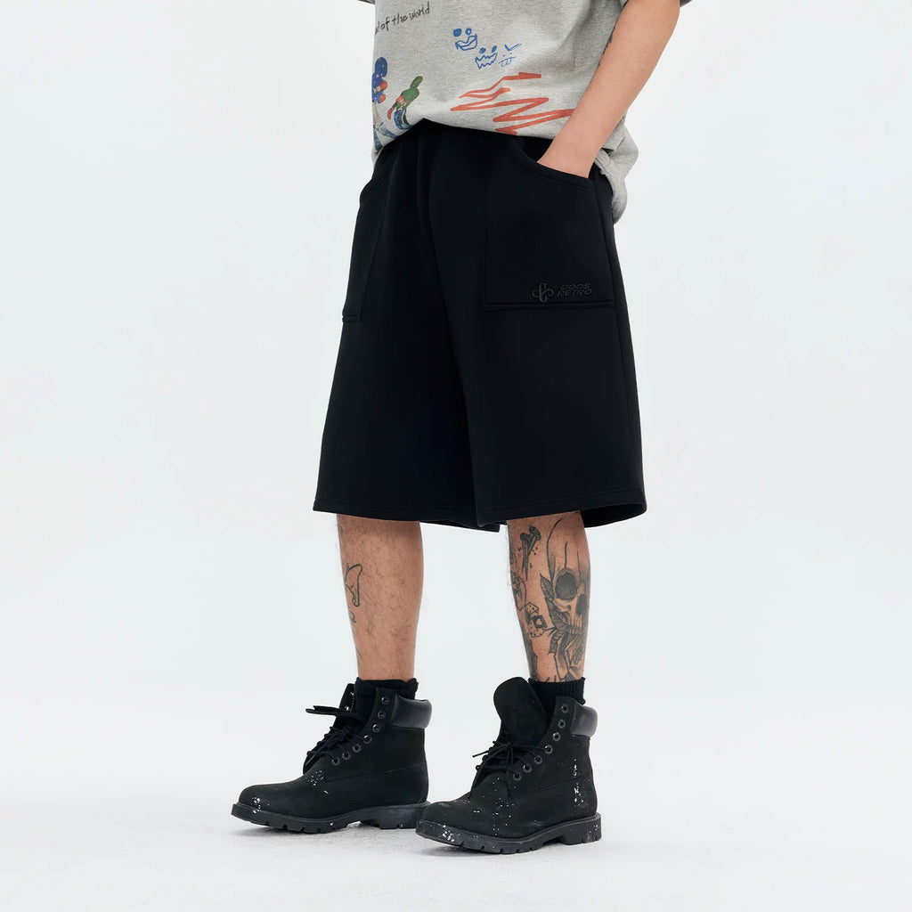 CoosRetro American Muscle 400g Breathable Loose Shorts