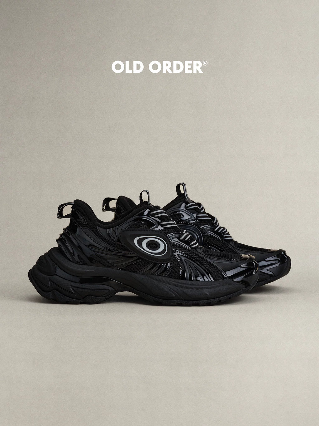 OLD ORDER Leather Lace-Up Dad Sneaker