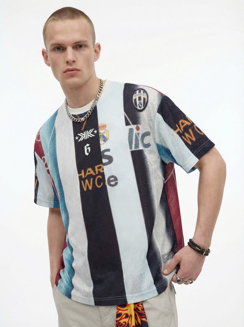 Inflation Splicing Digital Printing Breathable Sports Short Sleeve