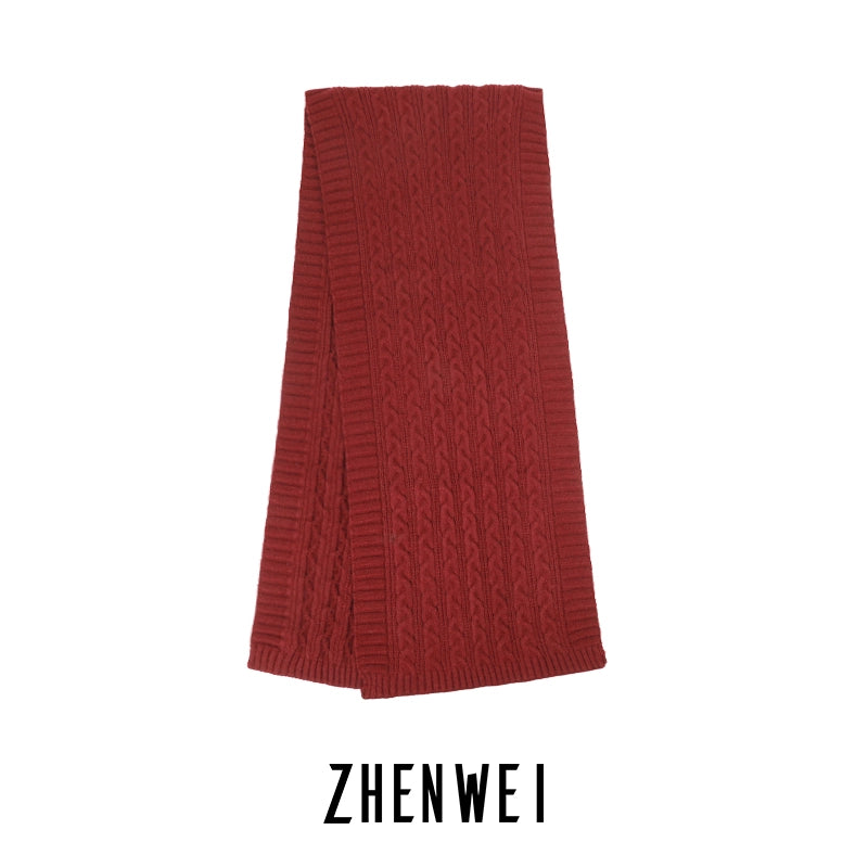 ZHENWEI Knitted Scarf Enlarged and Widened Scarf