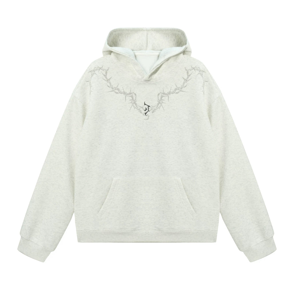 JHYQ Thorn Print Hooded Fir