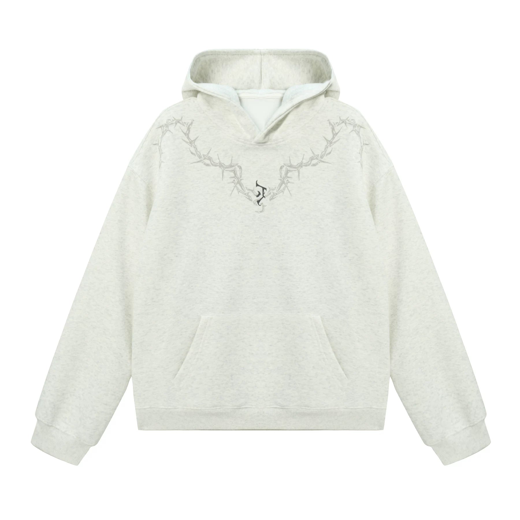 JHYQ Thorn Print Hooded Fir