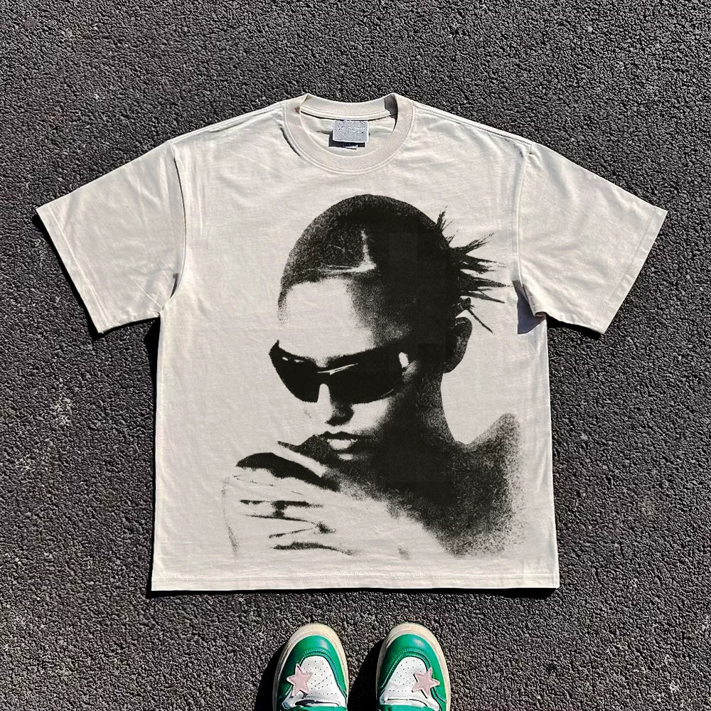 Wang Youbing Retro Loose Casual Tee