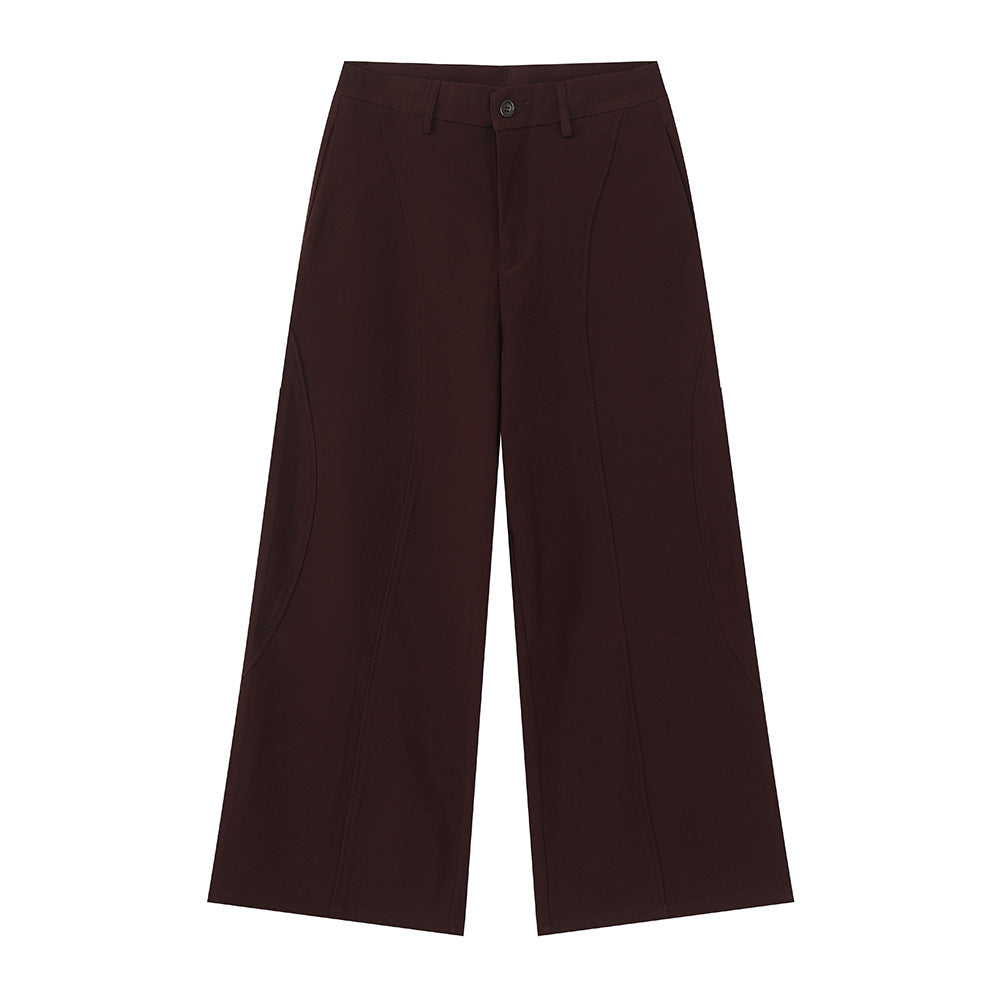 MTLCLOTHES Silhouette Loose and Thin Mopping Suit Pants